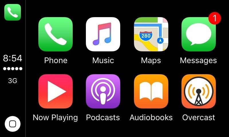 The CarPlay dashboard