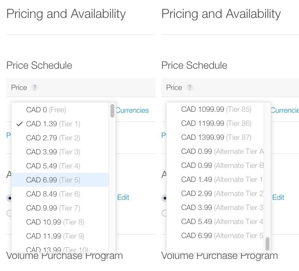 New Alternate Pricing for Canada