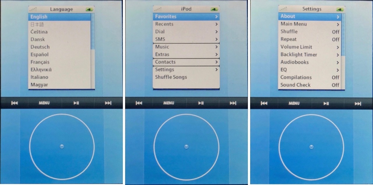 The iPod Interface That Lost to iOS, in Photos and Video