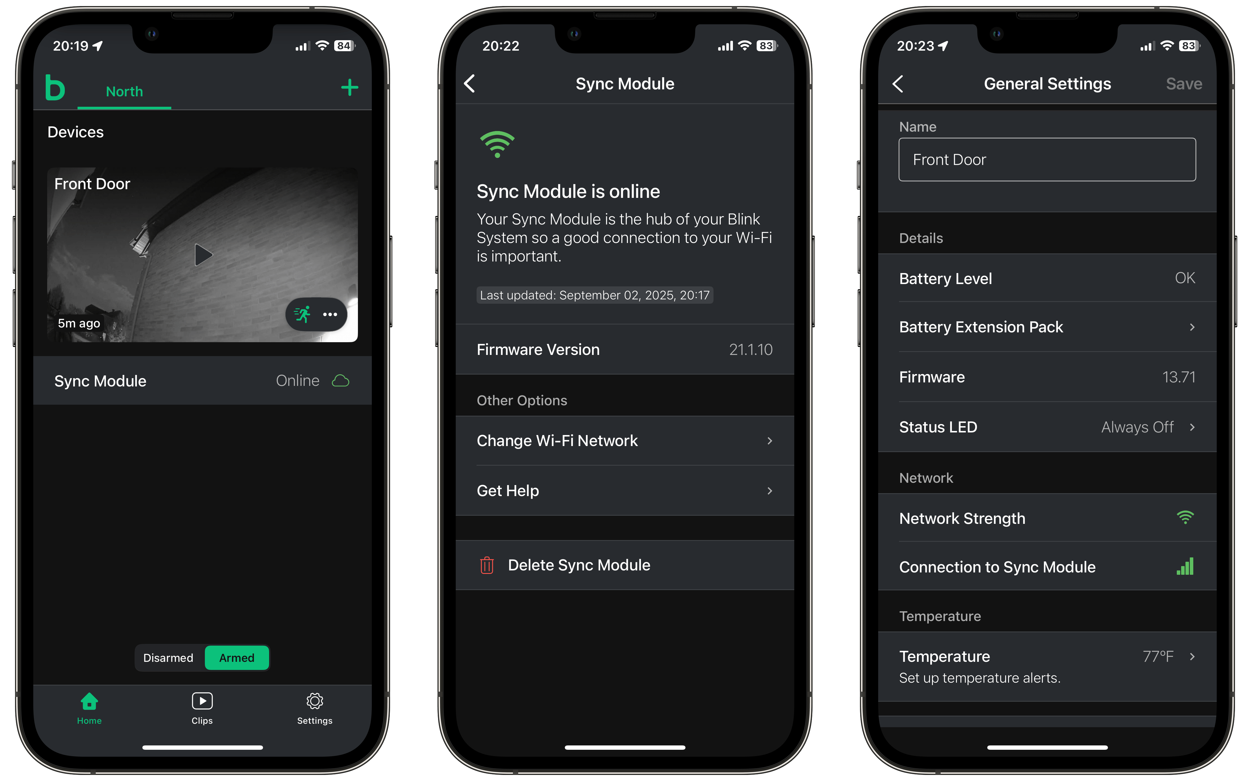 Sync Module Details