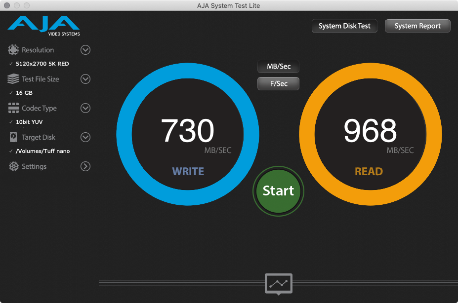 AJA Sytem Test