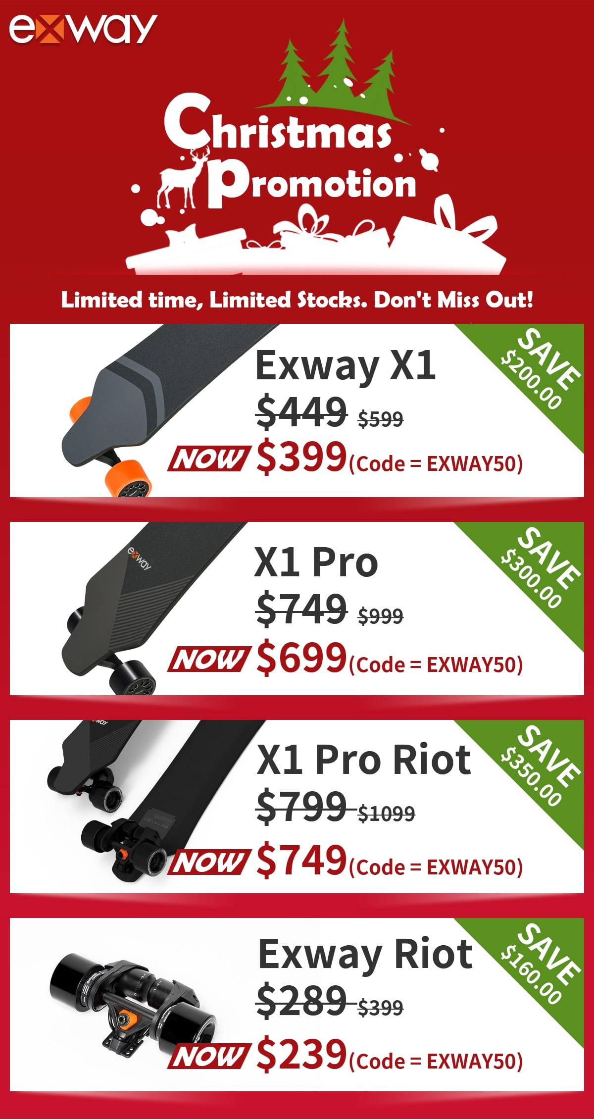 Exway Xmas 2019 Promo