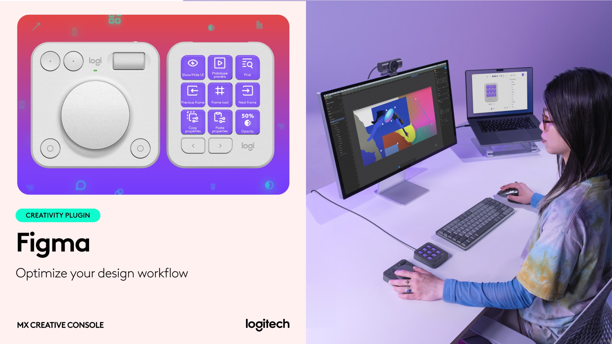 MX Creative Console and Figma