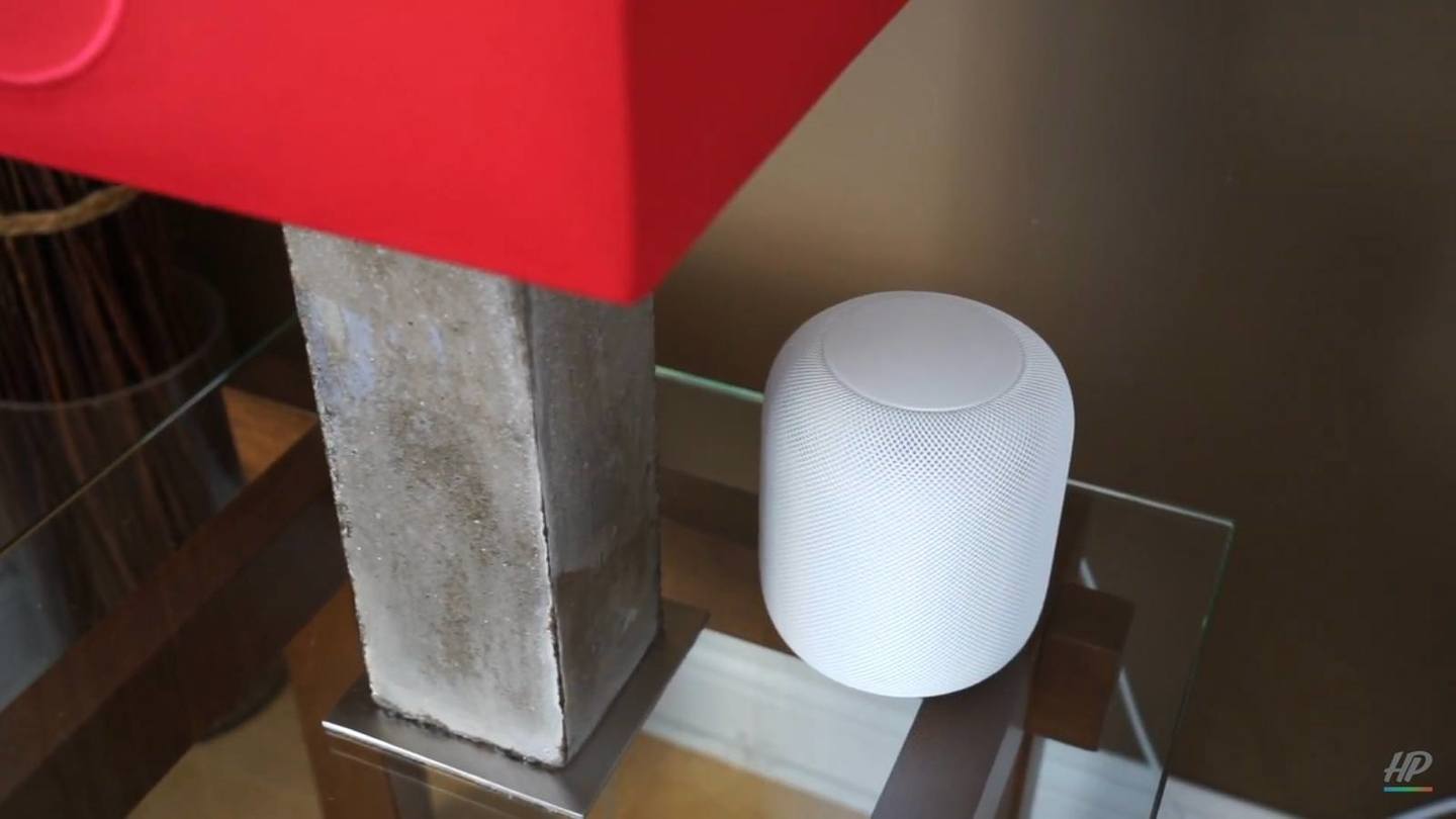 HomePod on a table