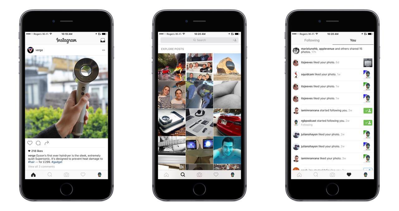 Instagram Rolls Out New Modern Design