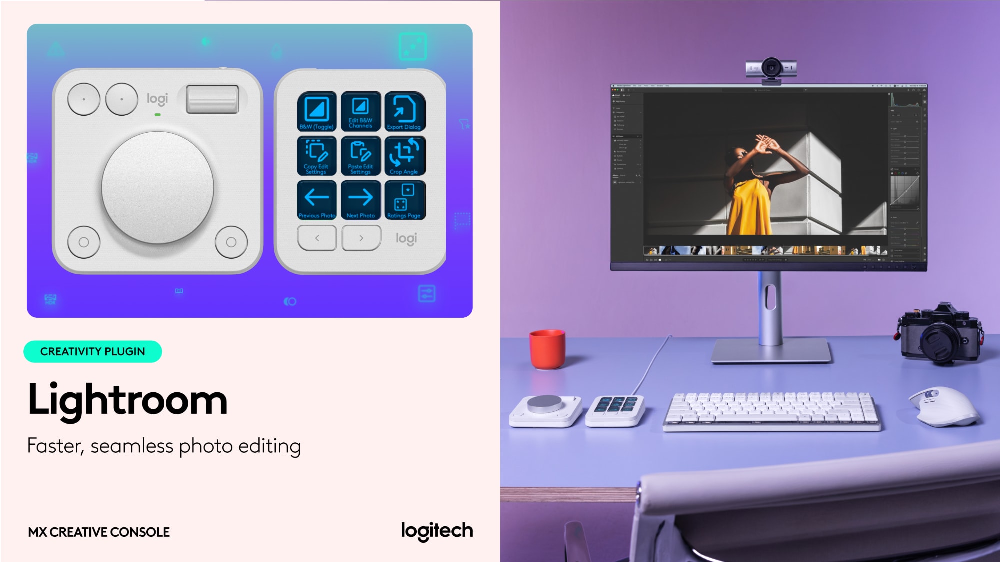 MX Creative Console and Lightroom