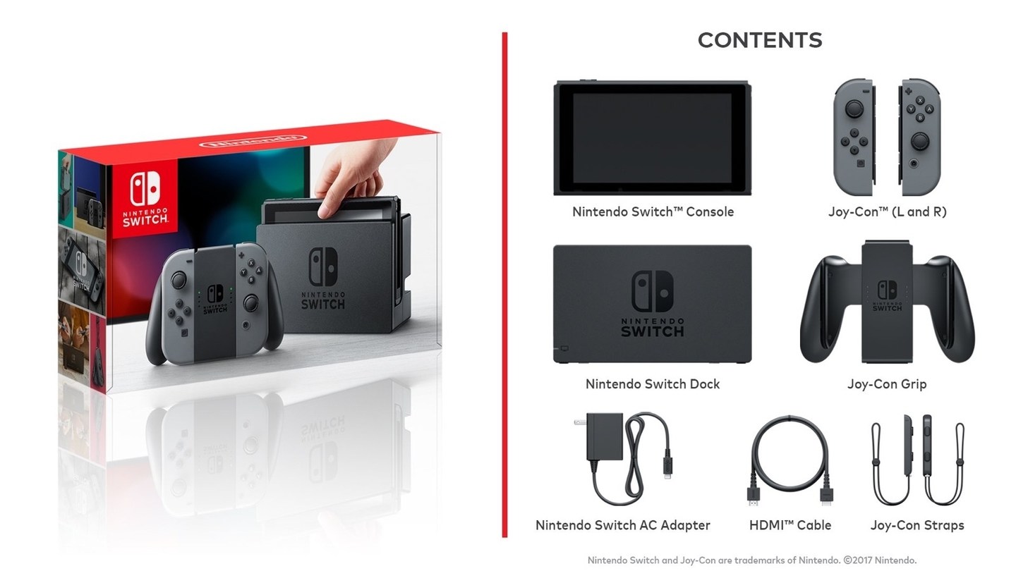 Nintendo Switch Box Content