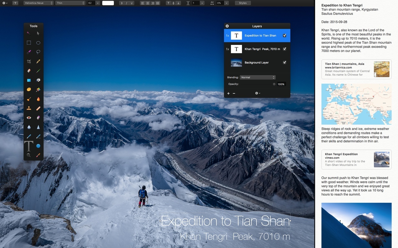 Pixelmator with Split View